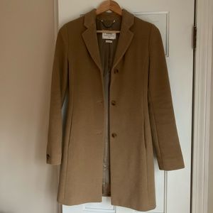 Aritzia Wilfred wool camel hair coat xxs